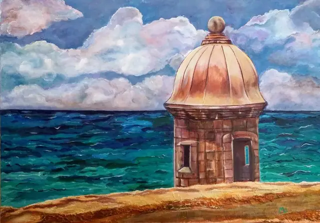 Centinela, pintura de Myrna Cleghorn