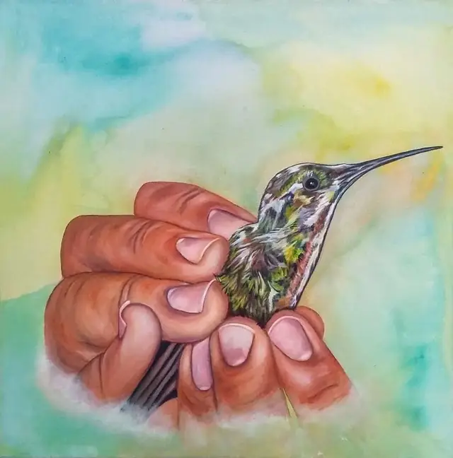 Got you, pintura de Myrna Cleghorn